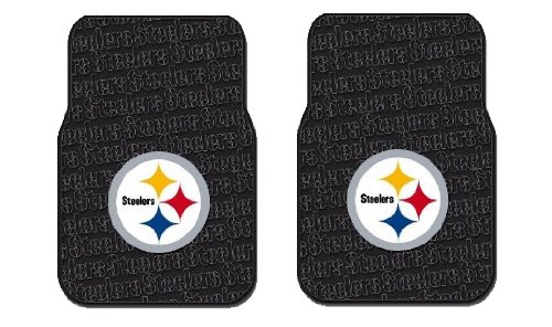 Pittsburgh Steelers Front Floor Mats 2 Piece NFL Football