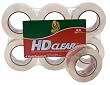 Duck Brand HD Clear High Performance Grade Packaging Tape, 1.88 x 109.3 Yards, 2.6 Mil, Crystal Clear, 6-Pack (307357)