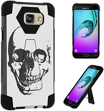 Galaxy A5 (2016) Case, DuroCase ® Transforma Kickstand Bumper Case for Samsung Galaxy A5 SM-A510 (Released in 2016) - (Skull White)