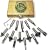 MLCS 8377 Router Bit Set with Carbide tipped, 1/2-Inch Shank, 15-Piece