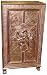 Ganesh Copper Cladded Vastu Antique Armoire Cabinet Chest FREE SHIP