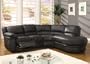 Black Leather Sectional Recliner