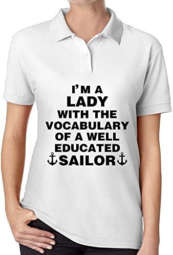 Womens George Takei Educated Sailor Nerdgasm Short Sleeve Pique Polo Shirts