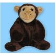 Petite bouillote int�gr�e dans une peluche - Singe (doux et douillet) pour r�chauffer dans le Micro-onde - id�al pour b�b�s et petits enfants qui ont du mal a s'endormir et qui aurait besoin d'un doudou qui les tiens bien chaud la nuit.