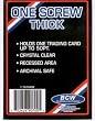 BCW 1 Screw Thick Card Holder - 50 Pt. (Case of 200) Jersey or Memorabilia Card Screwdown - Baseball, Football, Basketball, Hockey, Golf, Single Sports Cards Top Load - Sportcards Card Collecting Supplies