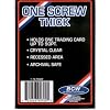 BCW 1 Screw Thick Card Holder - 50 Pt. (Lot of 10 - 10 Pack) Jersey or Memorabilia Card Screwdown - Baseball, Football, Basketball, Hockey, Golf, Single Sports Cards Top Load - Sportcards Card Collecting Supplies