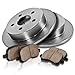 Callahan Brake Parts Rear Brakes Kit For Acura TL 2004-08 | Honda Element 2003-11 - Disc Rotors with Ceramic Brake Pads + Hardware, EBYK018698