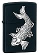 Zippo Fish Pocket Lighter (Black, 5 1/2 x 3 1/2 cm)