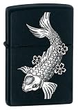 Zippo Fish Pocket Lighter (Black, 5 1/2 x 3 1/2 cm)
