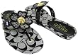 COACH SHERRIE SIGNATURE BLACK THONG SANDALS SHOES NEW