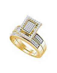 0.55CTW DIAMOND MICRO PAVE BRIDAL RING