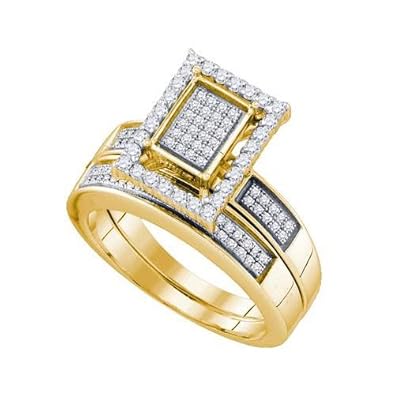 Cheap Girls Jewelry 0.55CTW DIAMOND MICRO PAVE BRIDAL RING For Sale