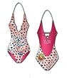 Ed Hardy One Piece Swimsuit, Panther in Pink