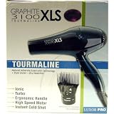 Luxor Graphite 3100Xls Tourmaline Hair Dryer With Vented Pik