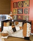 Latte 6 Piece Crib Bedding Set by Glenna Jean