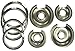 Range Kleen 1056RGE8 GE Hinged Drip Pans and Trim Rings Containing 2 Units 105A,106A, R6U, R8U, Chrome