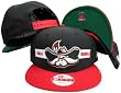 UNLV Runnin Rebels Black/Red Two Tone Snapback Adjustable Plastic Snap Back Hat / Cap