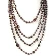HinsonGayle "Selena" Four-Strand Black Pearl Necklace