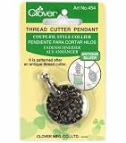 Clover Thread Cutter Pendant-Antique Silver