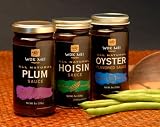 Wok Mei Variety Set of 3 - Oyster, Hoisin and Plum Sauce - 8oz Jars