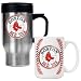 Boston Red Sox MLB Stainless Steel Travel Mug & Gameball Ceramic Mug Set - Primary Logo by Great American Products