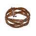 Glass Beads Brown Cuff 
