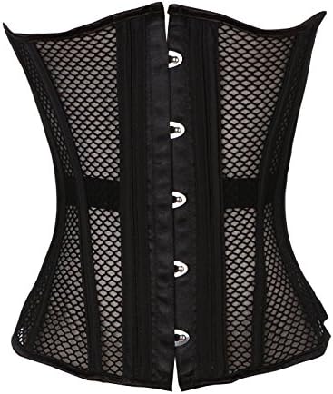 VISHOP Double Steel Boned Breathable Corset Heavy Duty Waist Training Shaper