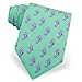 Seahorses by Alynn Novelty teal silk ties