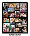 Poster Pocket "CLASSIC BLACK" Custom Picture Photo Collage, 20 Opening, Holds 20 4 X 6 Photos, Flexible Plastic Frame, Album, Wall, Dormroom, Friends, Family, Display, Gallery, Scrapbook, Presentation, 4x6, 6x4, Jumbo, Large, Pictures, Pics, Images, Photos, Collages, Scrap book, No Glass, Safe for Kids, Plastic, Lightweight, Gift, Present, Unique, Photo holder, PosterPocket, PosterPockets, PosterPocket.com, Wedding Favor, Baby shower, graduation, dorm room , apartment, day care, school, sports, prom, formal, mother's day, father's day, memorial,