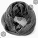 Tuch Schal mit Fransen Halstuch auch STRICKSCHAL Grau