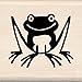 MOD FROG Wood Mounted Rubber Stamp InkaDinkaDo