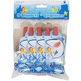 Ocean Shark Party Blowers, 8ct