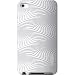 iLuv iCC613WHT Silicone Case with 3D Pattern for iPod touch 4G (White)