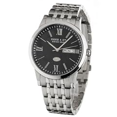 Haas & Cie Herrenarmbanduhr LINUS Black ALH396SBA