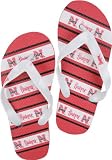 Nebraska Cornhuskers Thematic Striped Flip Flop