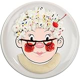 Fred & Friends Ms FOOD FACE Kids' Ceramic Dinner Plate
