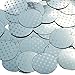 Sequin Yellow Polka Dot on Silver Round 30mm Couture Loose Paillette Sequins
