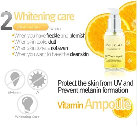 Perfect Skin Solution Multy Vitamin Ampoule High in Vitamin C, Antioxidant, Arbutin for Sebum Control, Fights Toxins, Strengthens Skin Health - 1 Ampoule