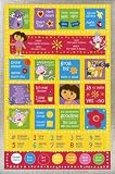 Poster framed: Dora The Explorer - En-de, German Edition (36 x 24 inches)