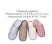 Relaxed Foot Slippers | Organic Cotton & Memory Foam | 1 Pair with Storage Bag