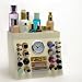 Lips-n-Eyes Ultimate Cosmetics Organzier - LE-101 (Antique Ivory) (7.5H x 8.875W x 5.5D)