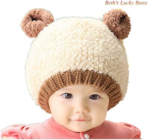 Lucky Beth Baby Infant Girls Boys Winter Warm Wool Hat,6-12 Month
