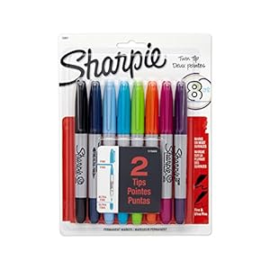 assorted sharpie tip twin pack