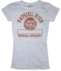 Saved By the Bell Bayside High Physical Education Gray Juniors T-shirt Tee