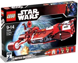 51Rf7vZzn2L Lego Republic Cruiser   Star Wars   Episode 1   7665