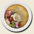Scentiment Coaster with saying ~ Friendship ~ vanilla aroma ~ gift bag and easel