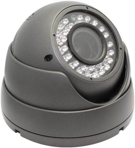 Satmaximum CCTV Security Camera - 700 TVL, 36 IR, 2.8~12mm Wide Angle ZOOM Vari-focal Lens Metal Dome Camera for Indoor & Outdoor 36 Ir LED Color Home Security Surveillance Dome Camera