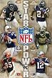 NFL Star Power 07 (LaDainian Tomlinson, Reggie Bush, Tom Brady, Chad Johnson, Peyton Manning, Brian Urlacher) Sports Poster Print - 24" X 36