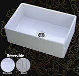 Mitrani Tuscan LB Fireclay Farmhouse Sink Reversible