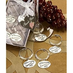 Baby Keepsake: Romantic Wine Glass Charm Sets